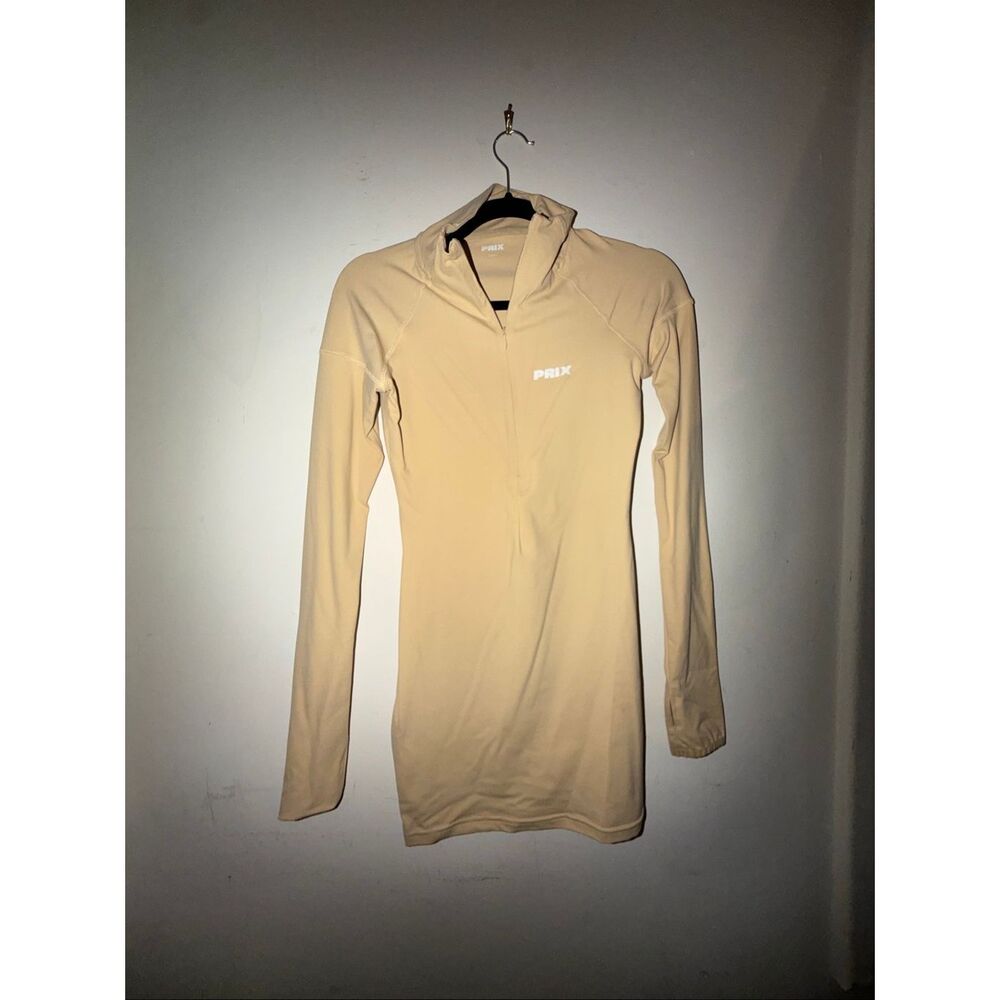 Prix tan mini dress long sleeve size Small